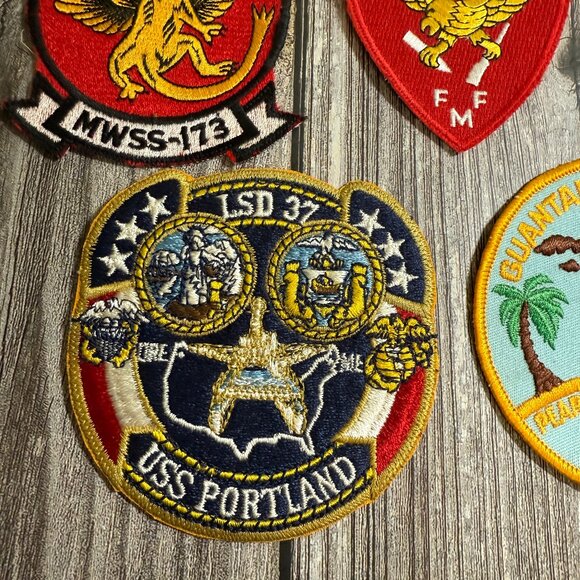 7 US Military Patches Varied: USS Iwo Jima, Portland, Saginaw, Barnstable+ READ - Picture 5 of 8